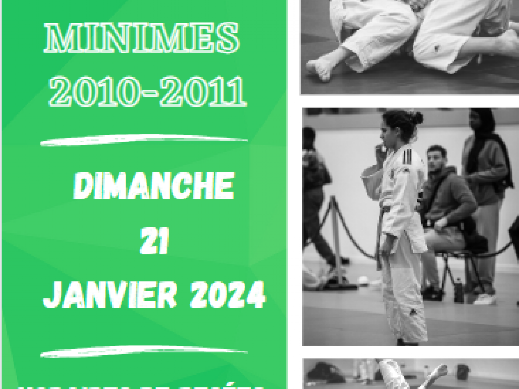Image de l'actu 'CHAMPIONNAT DE DEPARTEMENT MINIMES - DIMANCHE 21 JANVIER 2024'