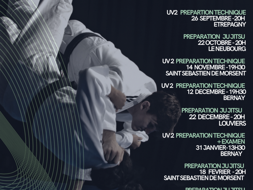 Image de l'actu 'PREPARATION AUX GRADES - UV2 et JU JITSU -SAISON 2025/2026'